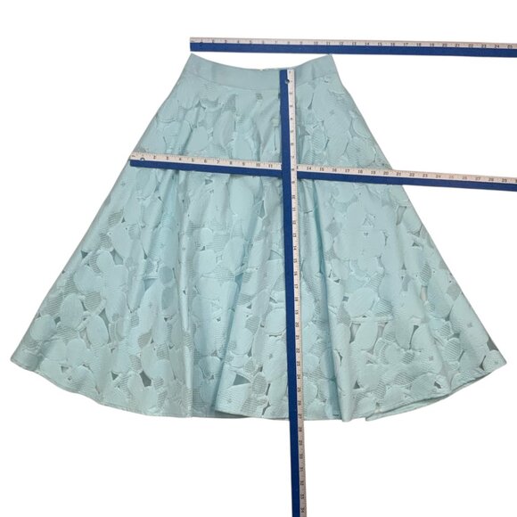 Ted Baker Quinia Skirt Ted/0 US/2 XS Burnout Sky Blue Lace - Picture 6 of 11